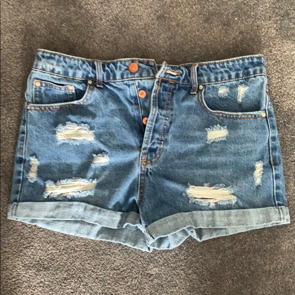 Denim shorts